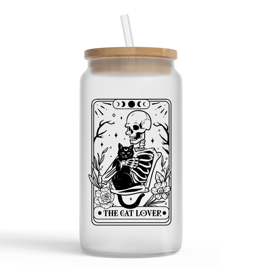 The Cat Lover Tarot Glass Can