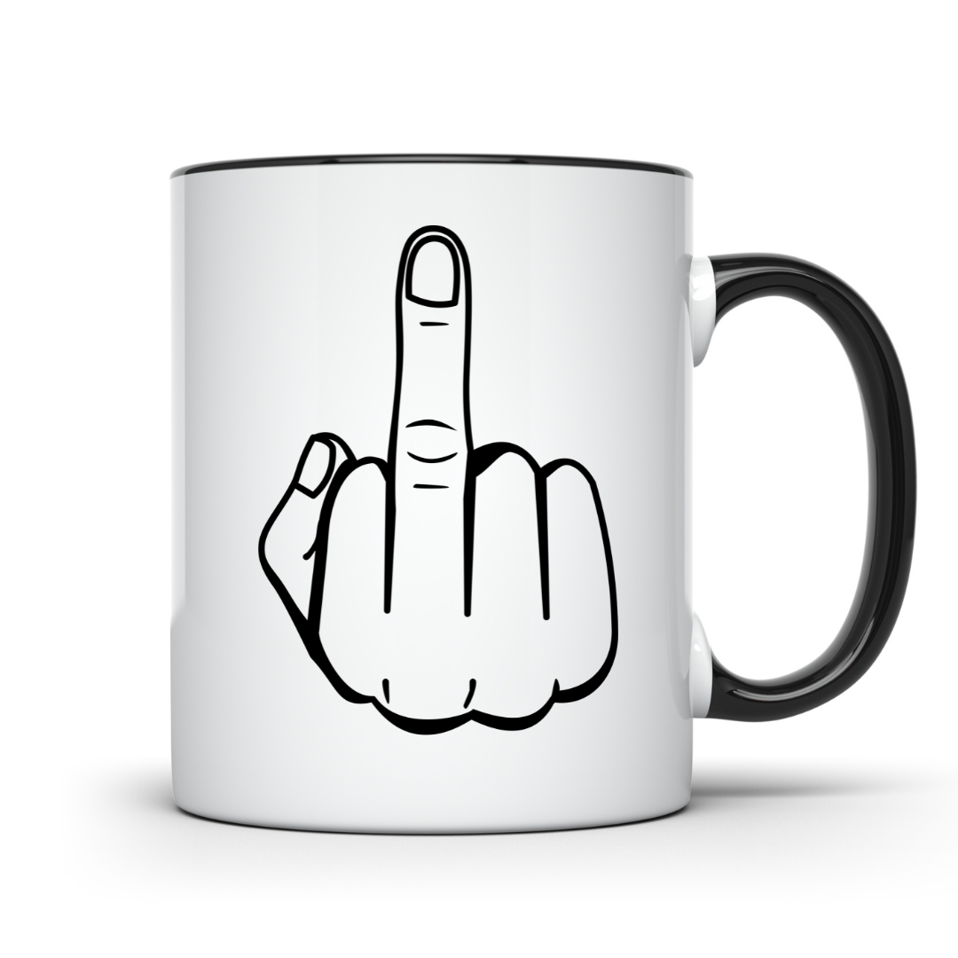 Middle Finger Mug Male