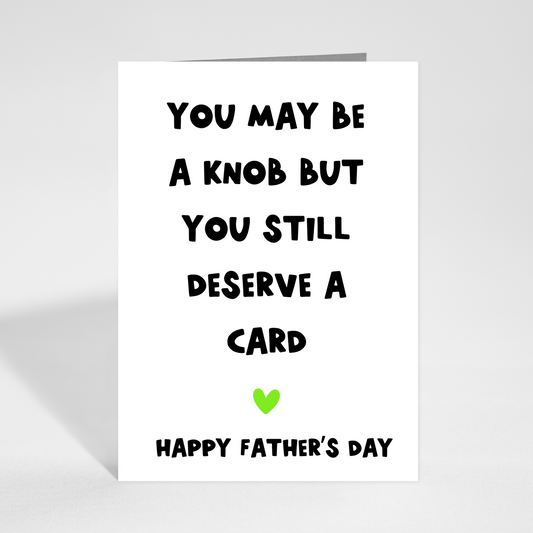 You May be a Knob Card