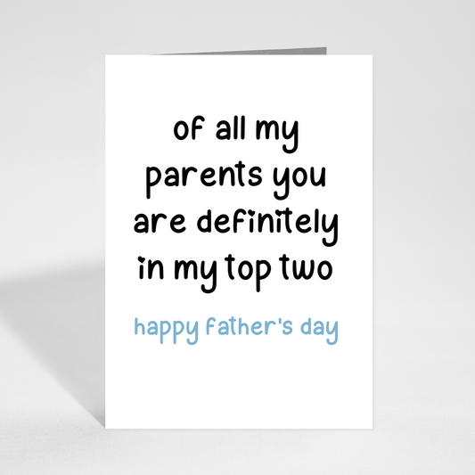 Top Two Parent Card