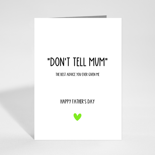 Don't Tell Mum Card