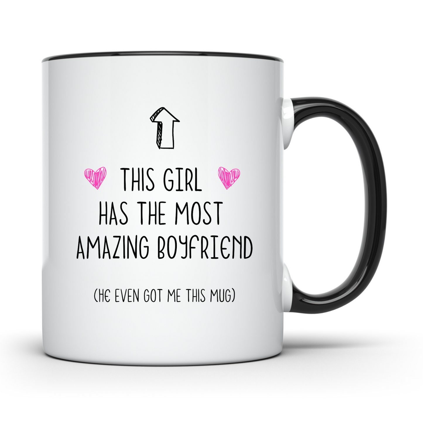 Most Amazing Boyfriend Mug - Female Coloured Handle